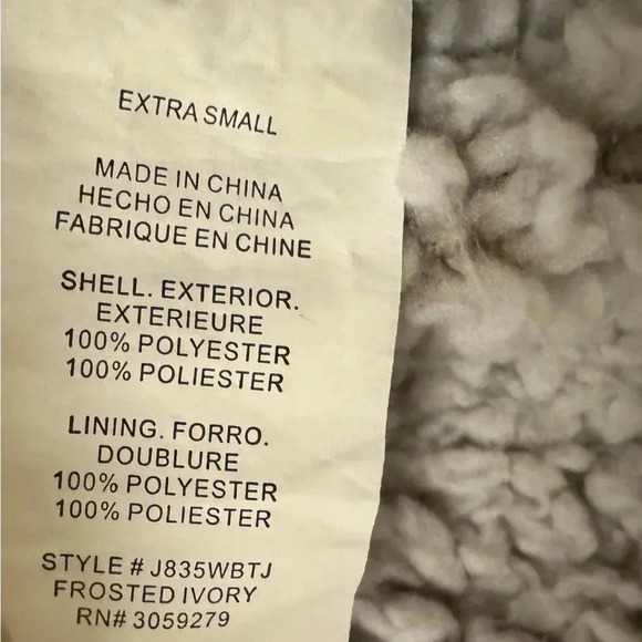 Thread & Supply Sherpa Lined Zip Up Vest w Pockets EUC Size XS - Picture 5 of 8